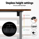 Artiss Standing Desk Motorised 140CM Rustic Brown