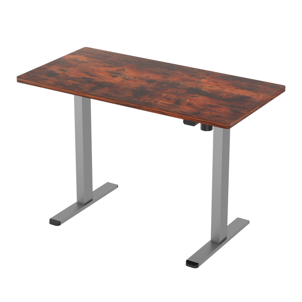 Desks: Artiss Standing Desk Motorised 140CM Rustic Brown