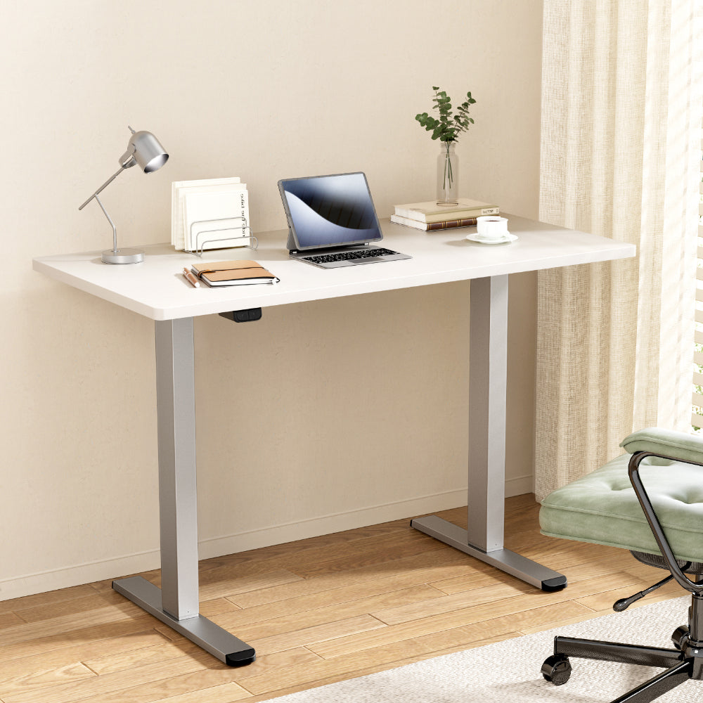 Desks: Artiss Standing Desk Motorised 140CM White