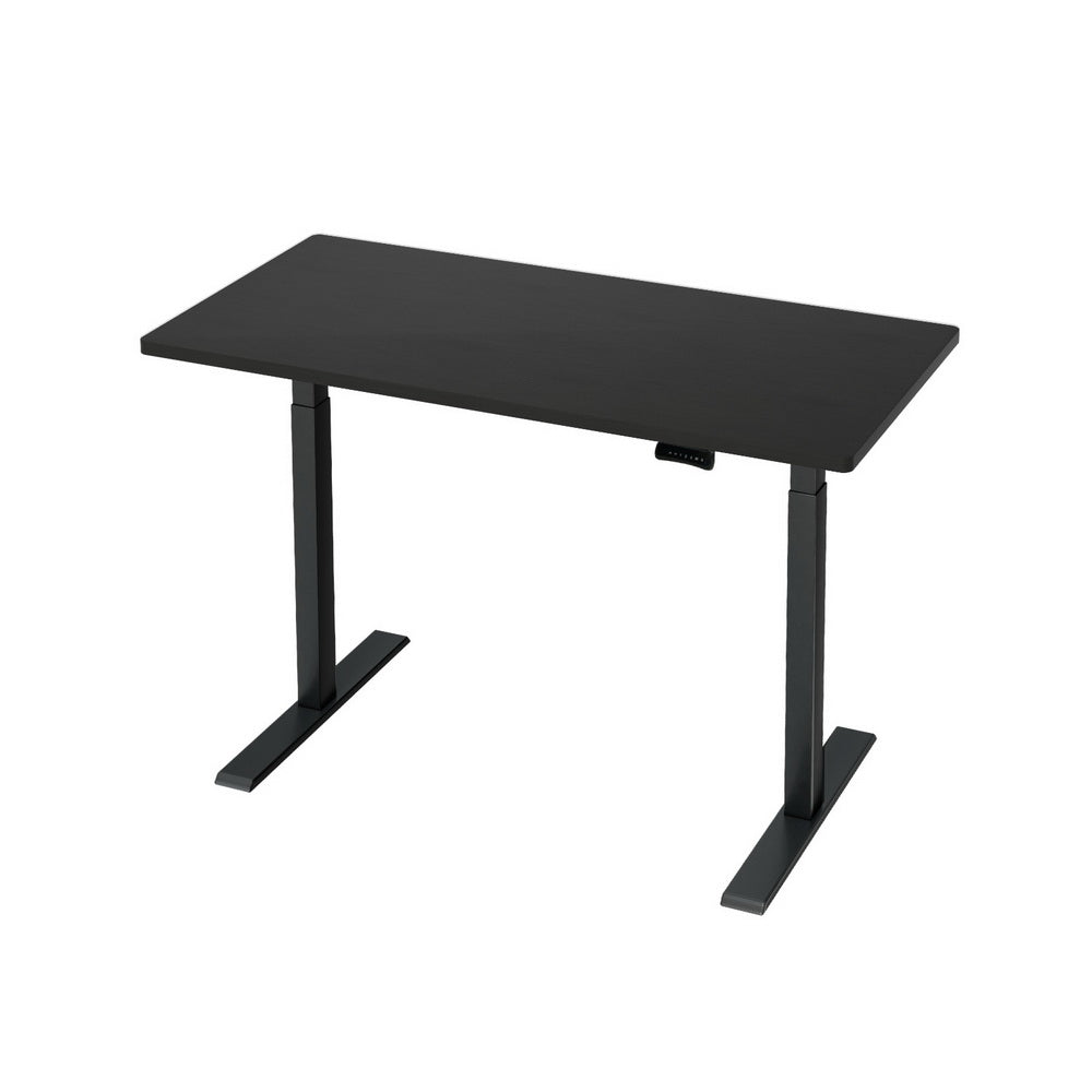 Desks: Artiss Standing Desk Motorised Dual Motor Black 120CM
