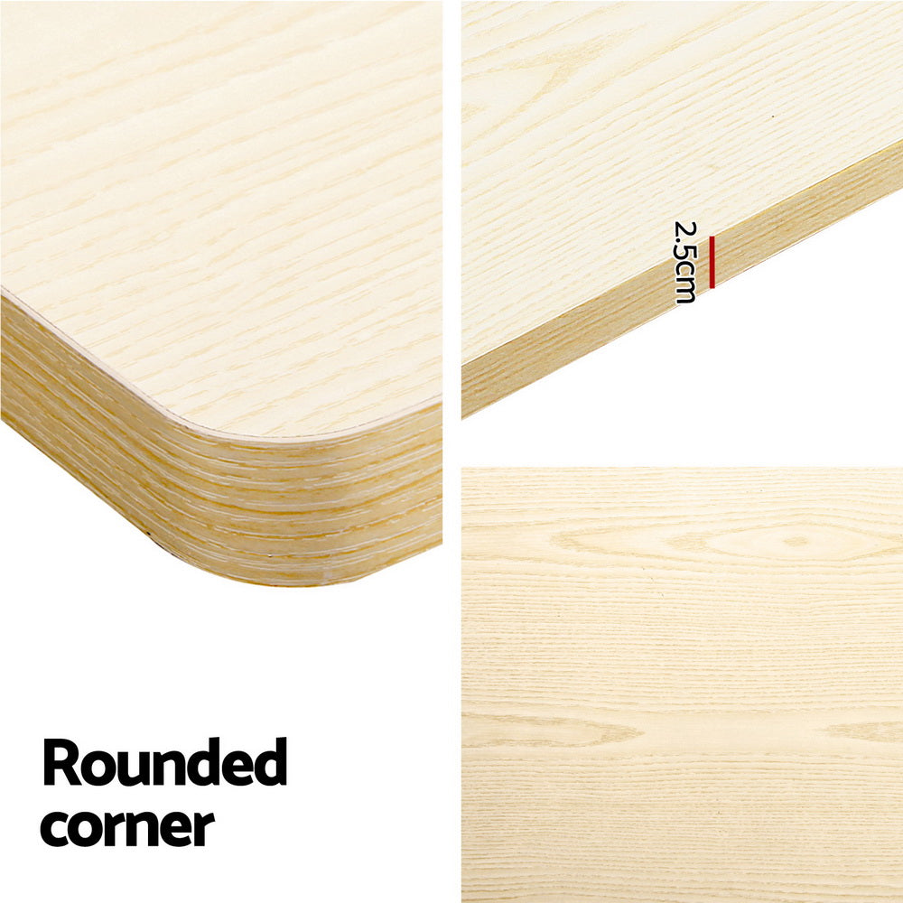 Desks: Artiss Standing Desk Motorised Dual Motor White Oak 140CM