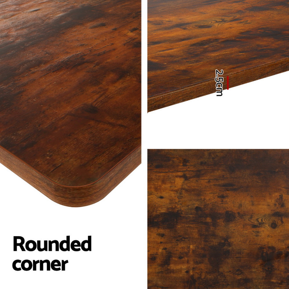 Desks: Artiss Standing Desk Motorised Dual Motor Rustic Brwon 140CM