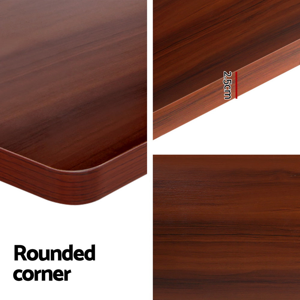 Desks: Artiss Standing Desk Motorised Dual Motor Walnut 140CM