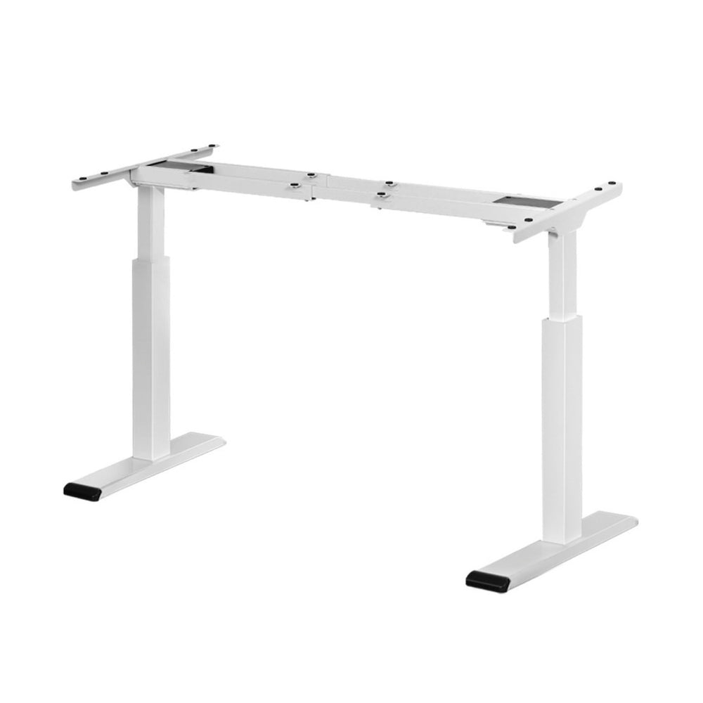 Desks: Artiss Standing Desk Frame Only Dual Motor Motorised White