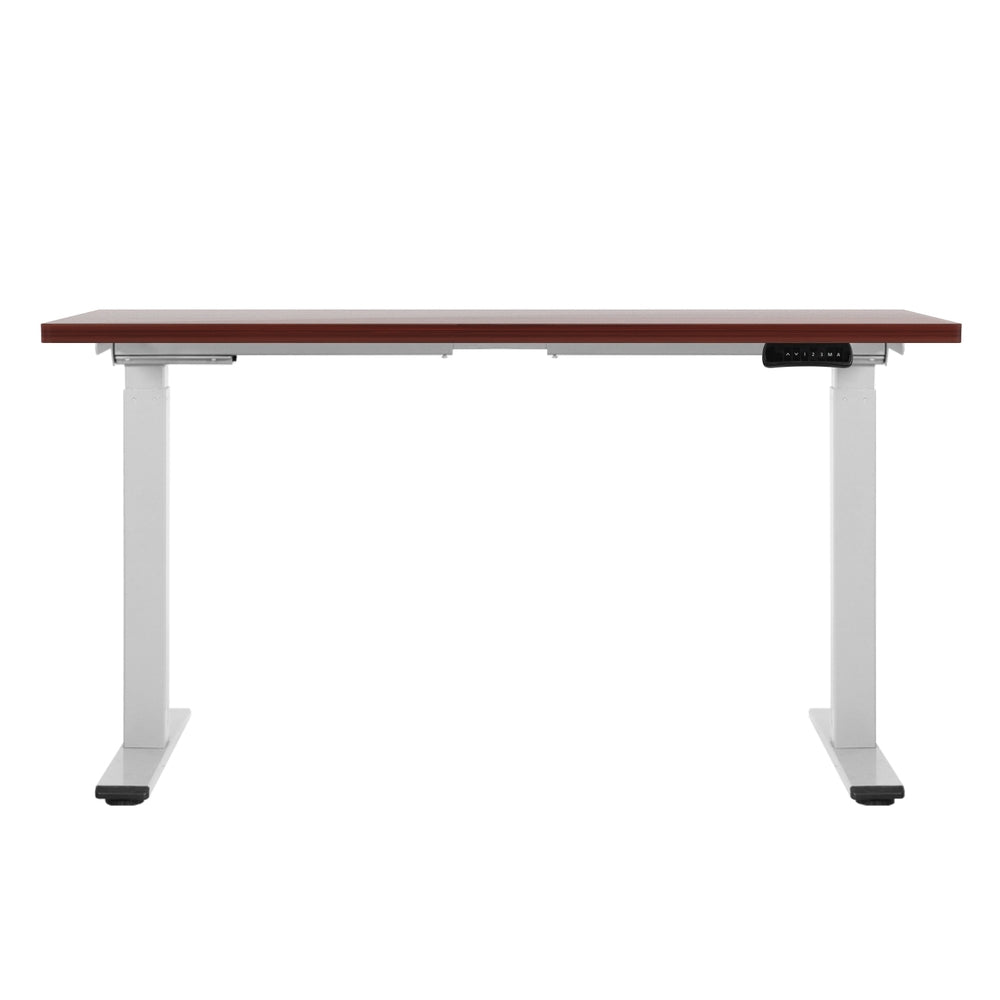Desks: Artiss Standing Desk Motorised Dual Motor 120CM Walnut