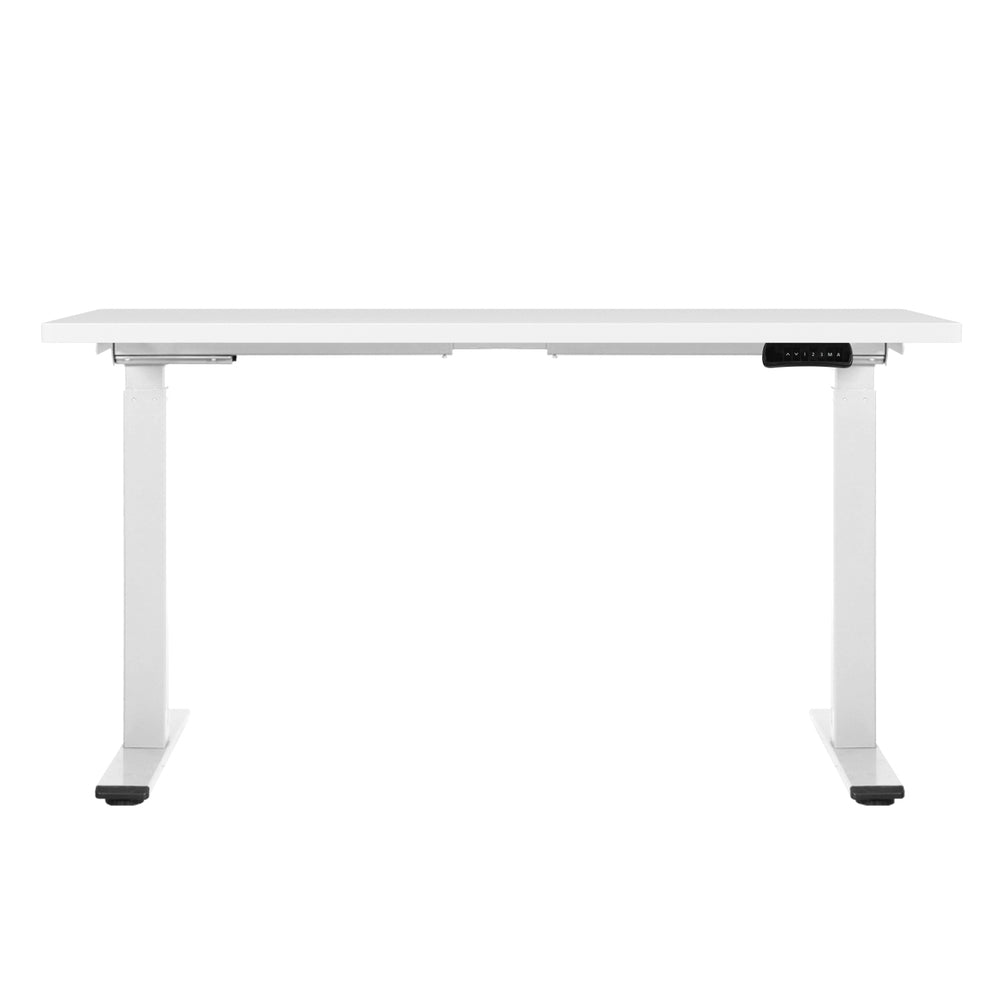 Desks: Artiss Standing Desk Motorised Dual Motor 140CM White