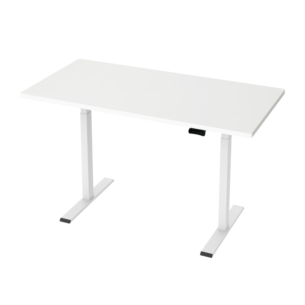 Desks: Artiss Standing Desk Motorised Dual Motor 140CM White