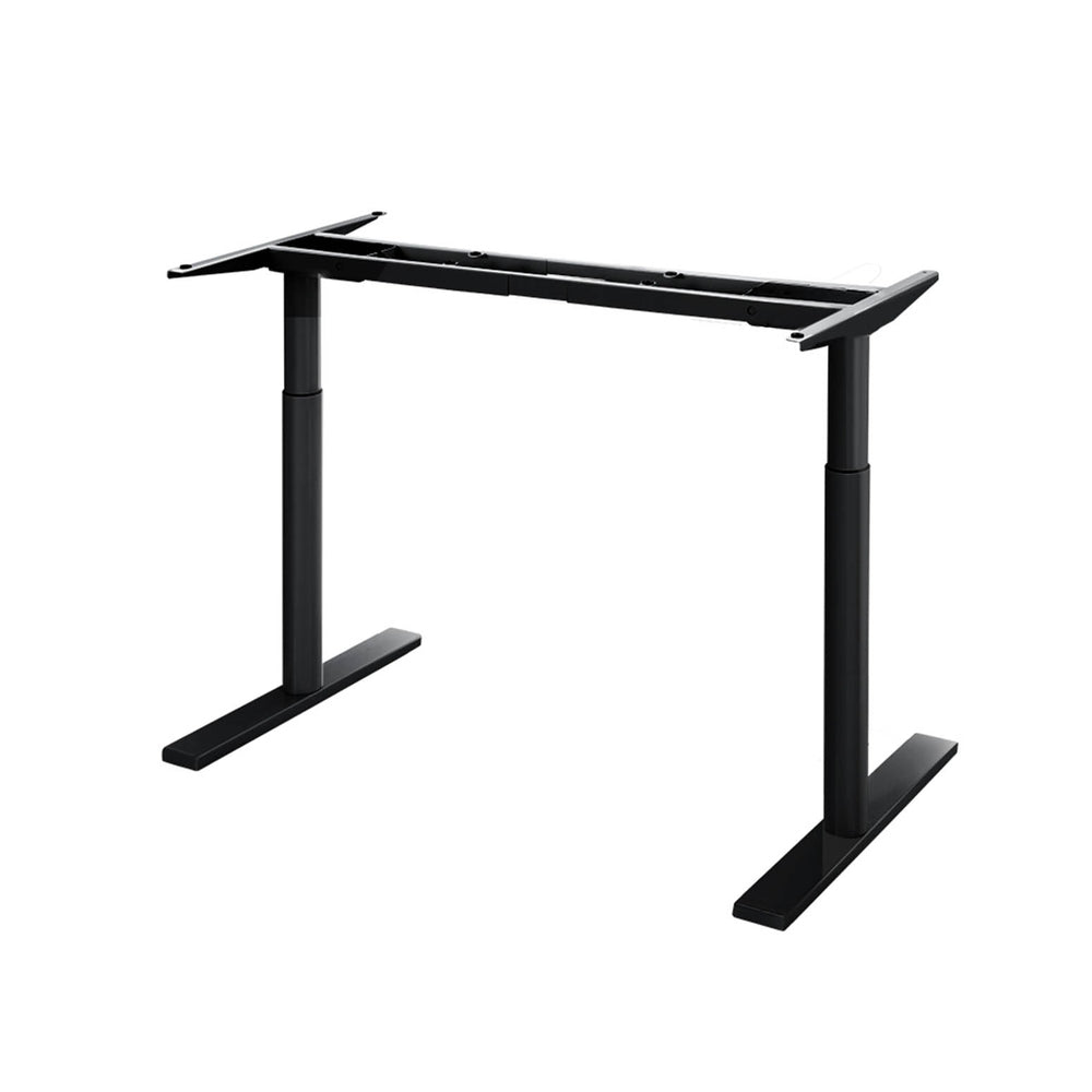 Desks: Artiss Standing Desk Frame Only Dual Motor Motorised Adjustable 125KG Load Black