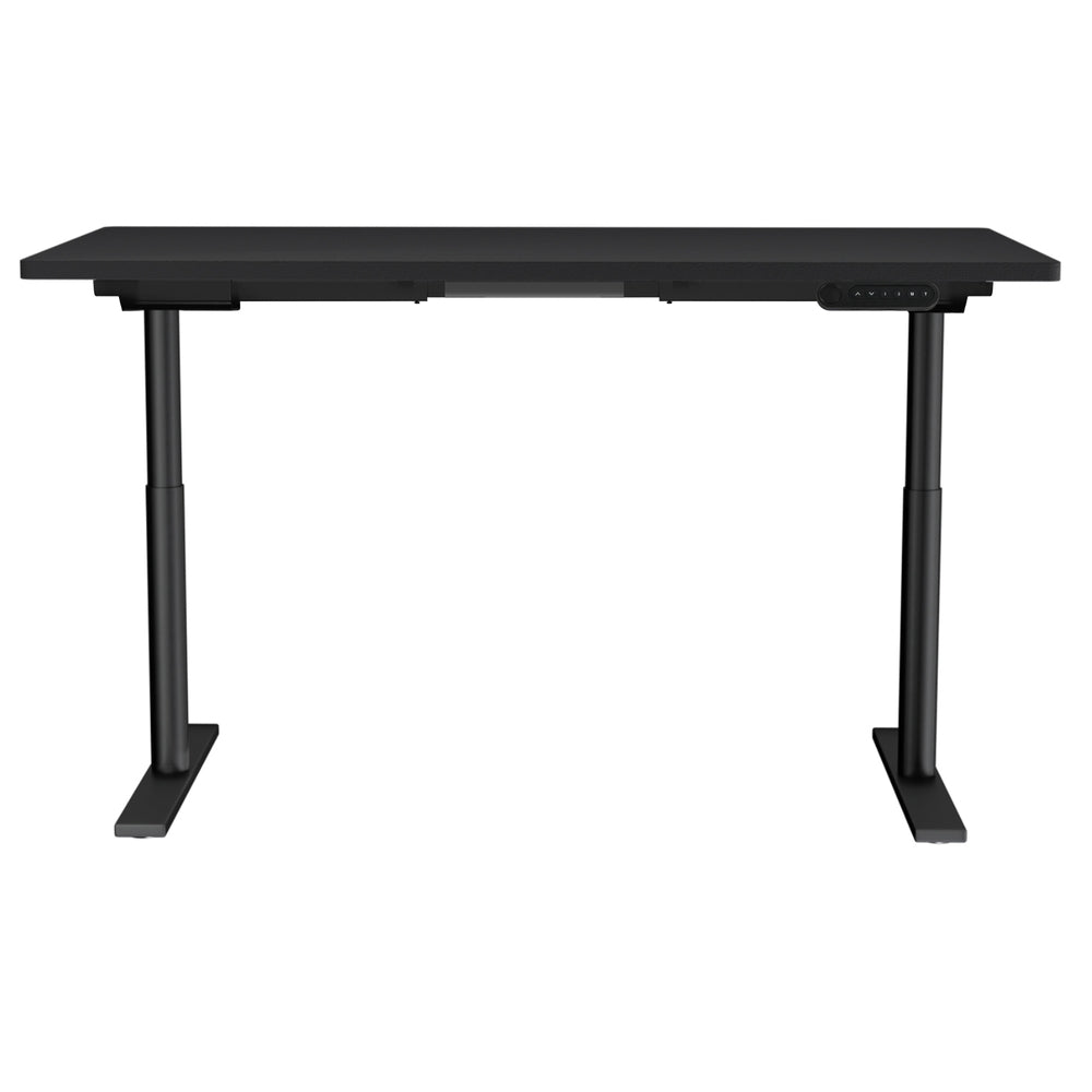 Desks: Artiss Standing Desk Motorised Electric Dual Motor Black 140CM