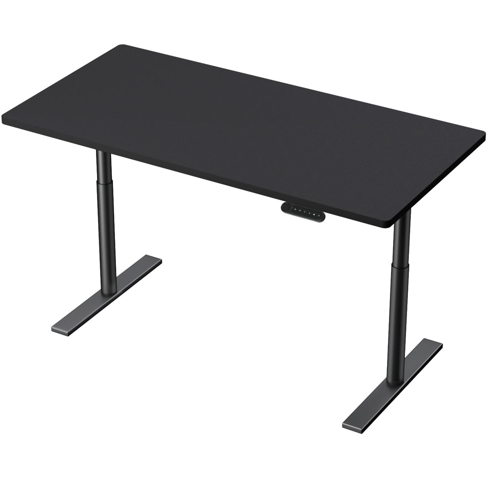 Desks: Artiss Standing Desk Motorised Electric Dual Motor Black 140CM