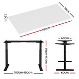 Artiss Standing Desk Motorised Electric Dual Motor White 140CM