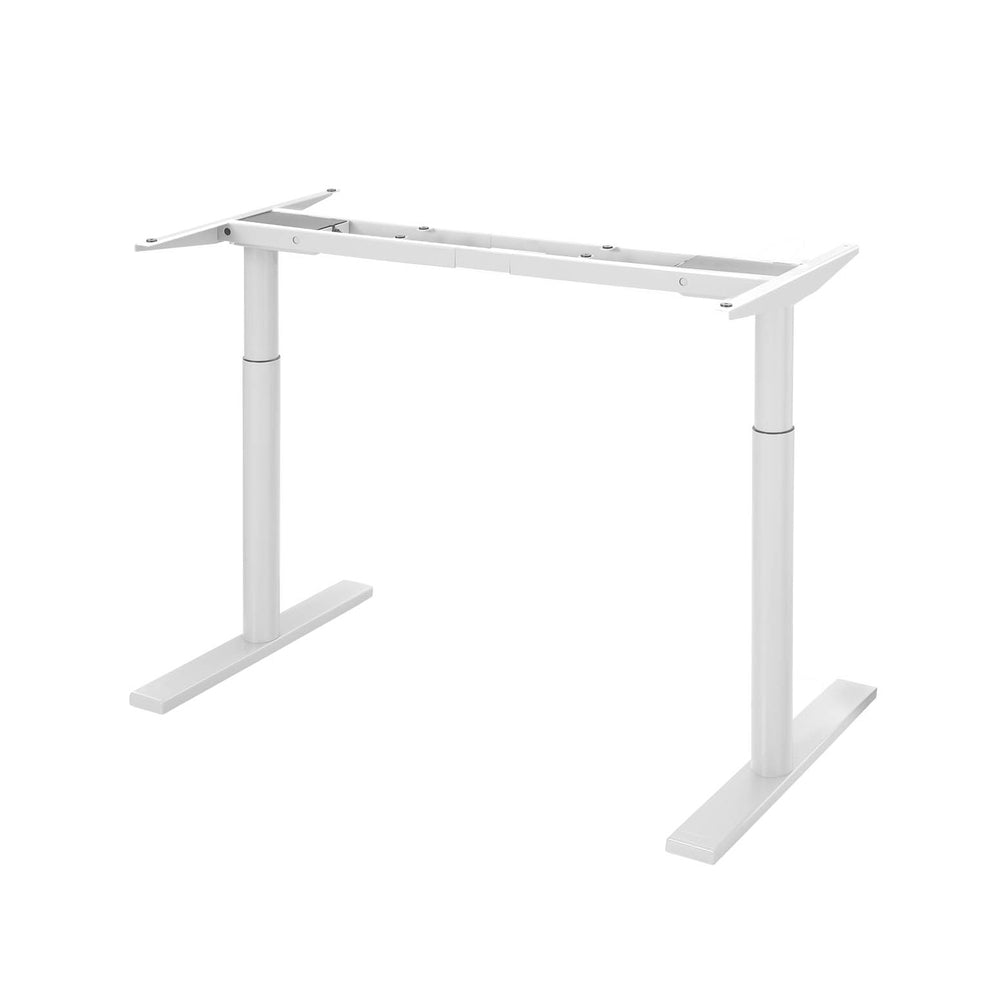 Desks: Artiss Standing Desk Frame Only Dual Motor Motorised Adjustable 125KG Load White