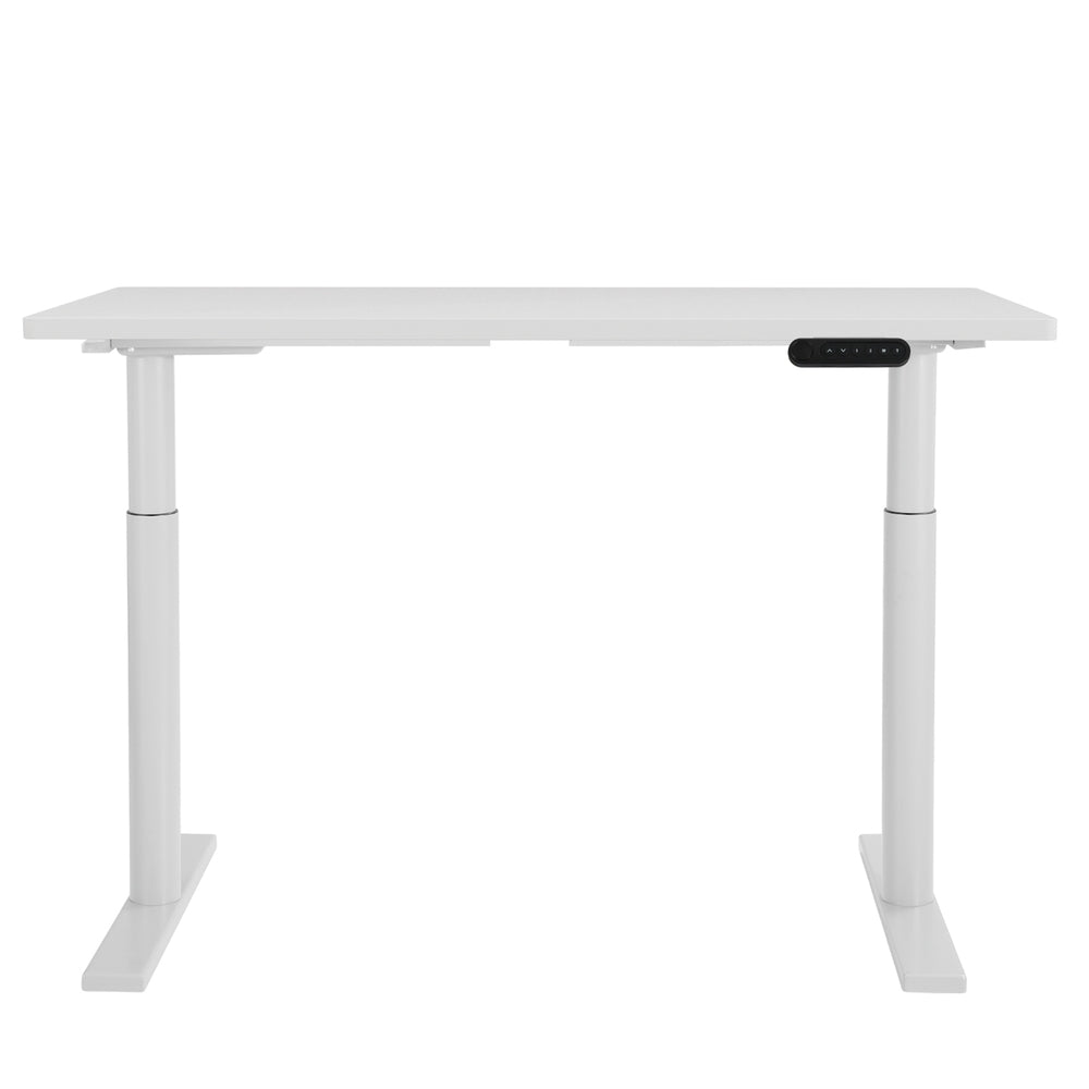 Desks: Artiss Standing Desk Motorised Electric Dual Motor 120CM White