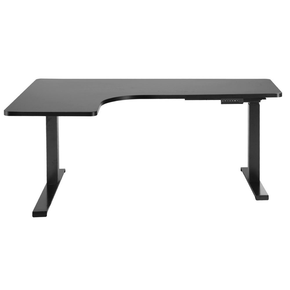 Desks: Artiss Standing Desks L-shape Motorised 160CM Black