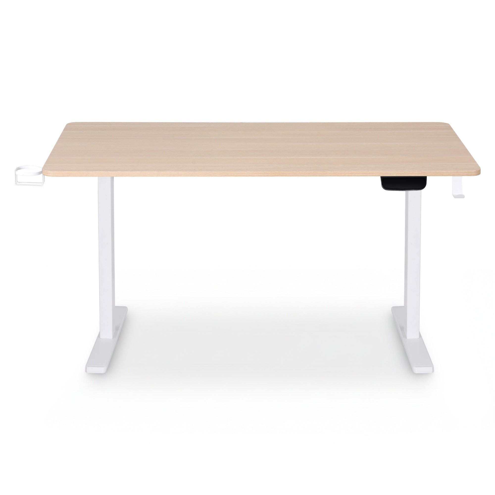 Desks: Artiss Standing Desk Sit Stand Touch Control Electric Oak 140CM