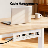 Desks: Artiss Standing Desk Sit Stand Touch Control Electric Oak 140CM