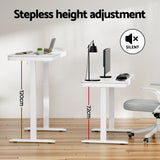 Desks: Artiss Standing Desk Motorised Electric Desks Drawer 120CM White