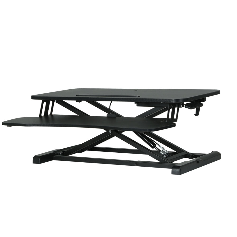 Office & Desk Chairs: Artiss Standing Desk Riser Height Adjustable Black 80CM