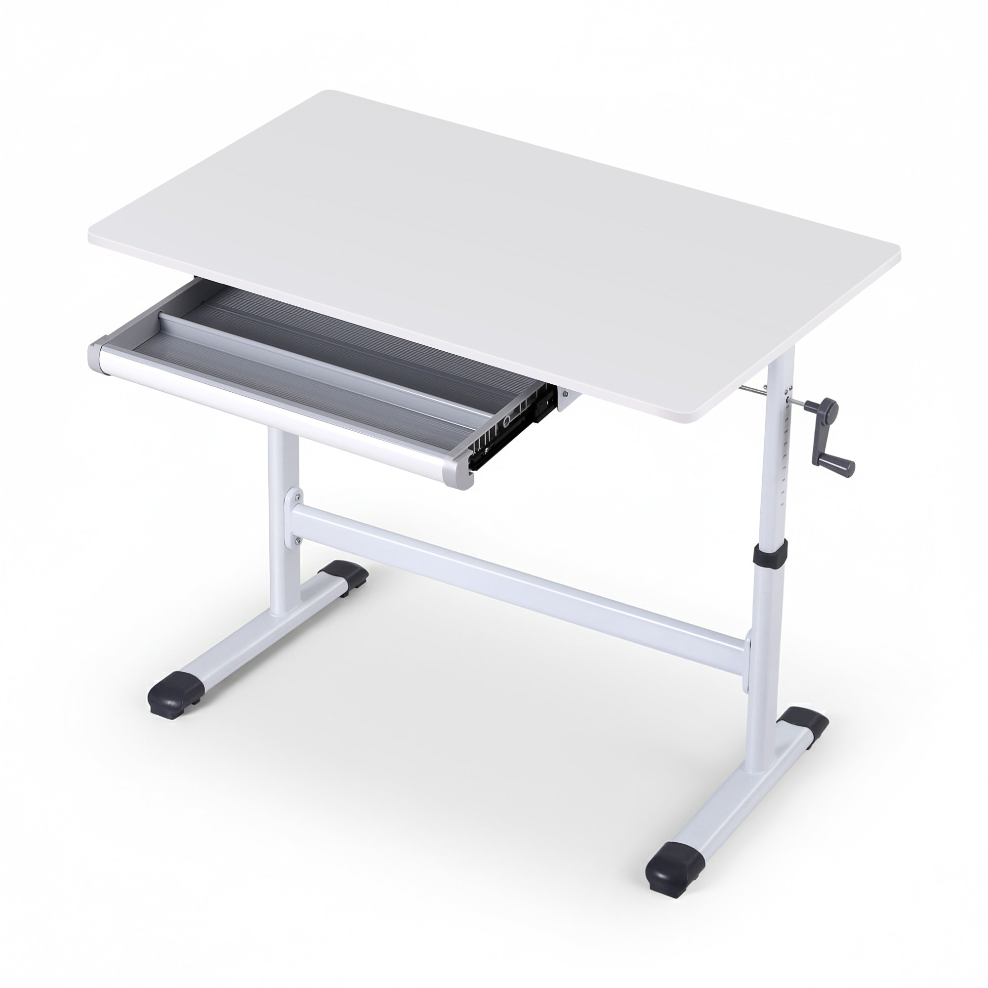 Artiss Standing Desk Height Adjustable Workstation Computer Desks Study 100CM White