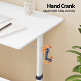 Desks: Artiss Standing Desk Height Adjustable Workstation Computer Desks Study 100CM White