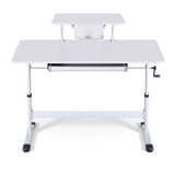 Desks: Artiss Standing Desk Height Adjustable Workstation Computer Desks Study 120CM White