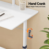 Desks: Artiss Standing Desk Height Adjustable Workstation Computer Desks Study 120CM White