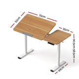 Desks: Artiss Electric Standing Desk Height Adjustable Sit Stand Desk Tilting Top