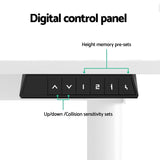 Artiss Electric Standing Desk 140cm Adjustable Height Motorised Home Office Desk White