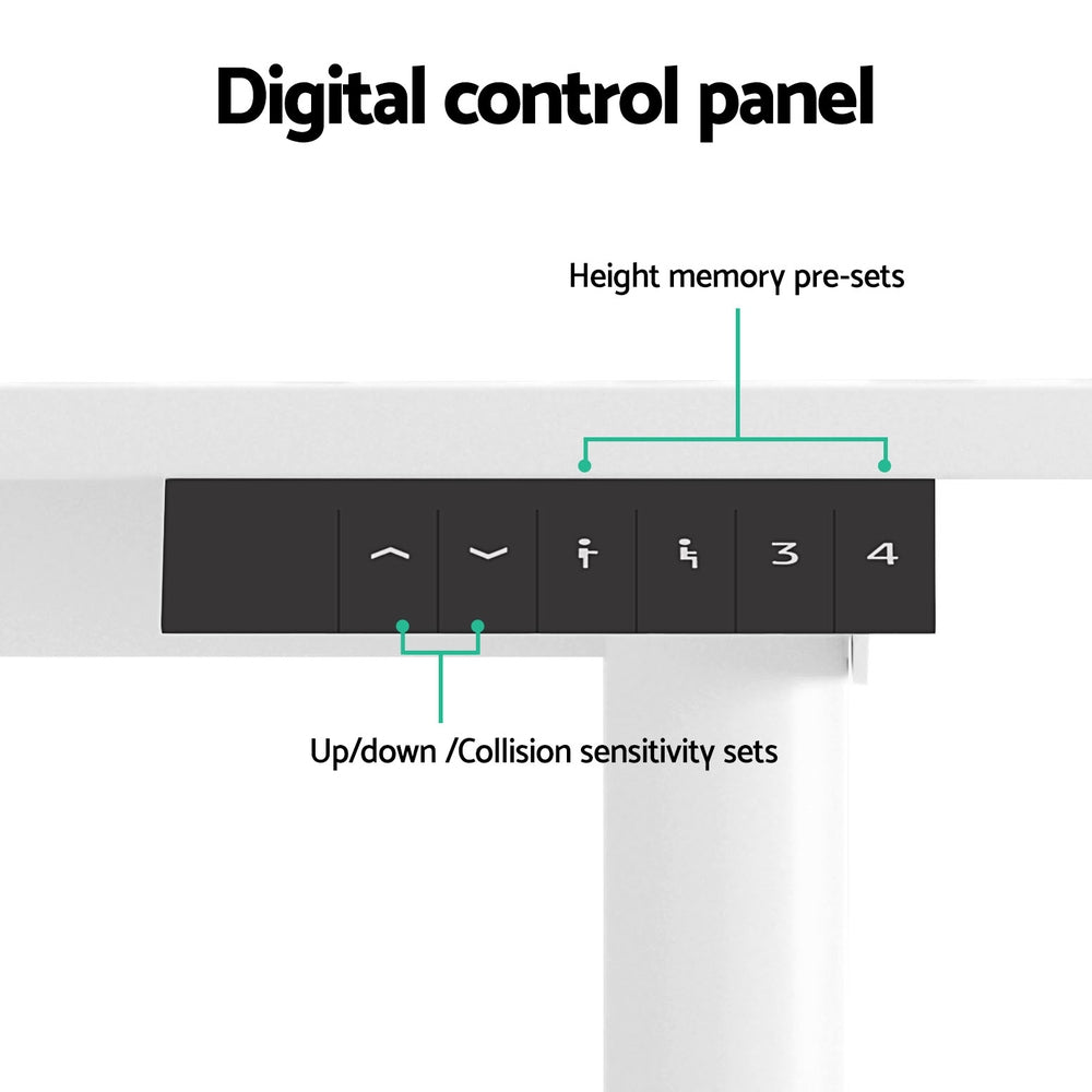 Desks: Artiss Electric Standing Desk Sit Stand Desks 120CM