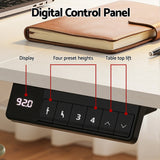 Desks: Artiss Electric Standing Desk 140cm Adjustable Height Motorised Home Office Desk Drawer