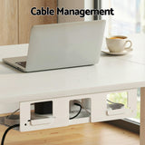 Desks: Artiss Electric Standing Desk 140cm Adjustable Height Motorised Home Office Desk Drawer