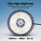 Ceiling Lights: Leier 150W UFO LED High Bay Light Motion Sensor