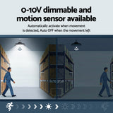 Ceiling Lights: Leier 150W UFO LED High Bay Light Motion Sensor