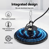 Ceiling Lights: Leier 150W UFO LED High Bay Light Motion Sensor