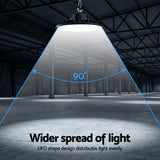 Ceiling Lights: Leier 150W UFO LED High Bay Light Motion Sensor