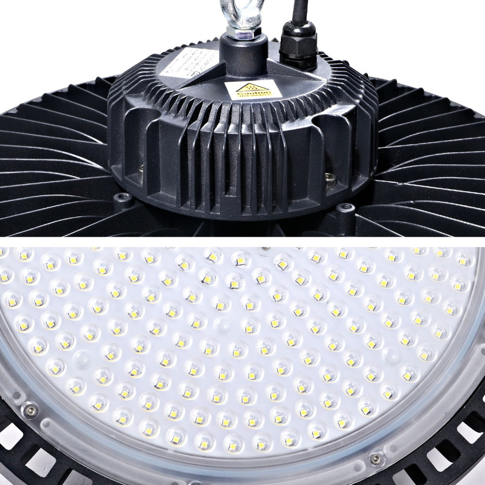 Ceiling Lights: Leier LED High Bay Lights 150W UFO Industrial Workshop Warehouse Factory Lamp