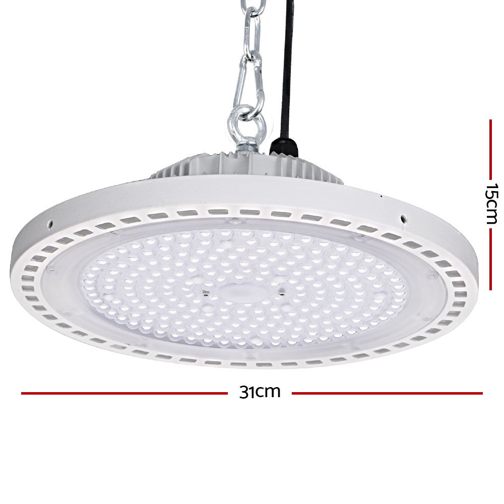Ceiling Lights: Leier LED High Bay Lights 150W UFO Industrial Shed Warehouse Factory Lamp White