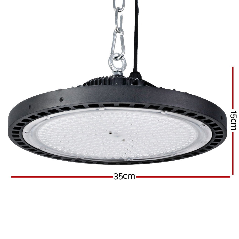 Ceiling Lights: Leier LED High Bay Lights 200W UFO Industrial Workshop Warehouse Factory Lamp