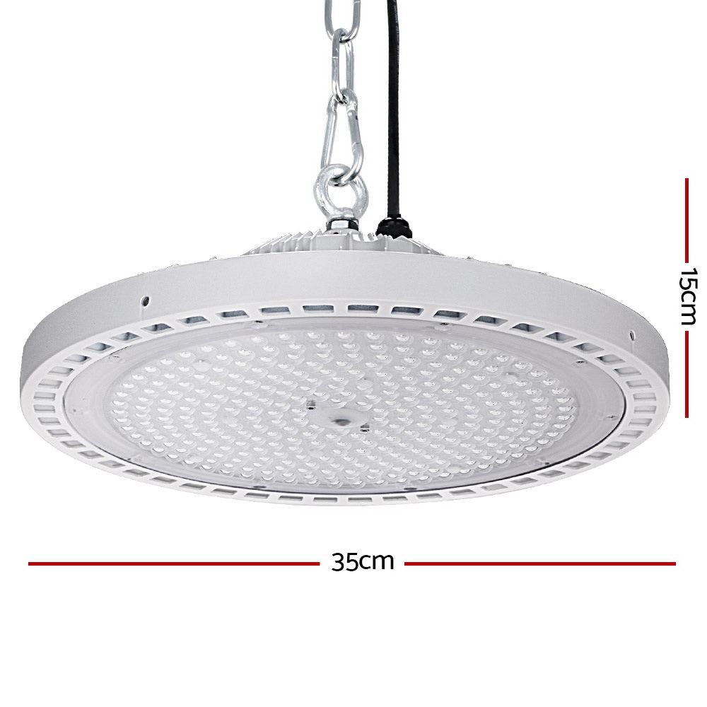 Ceiling Lights: Leier LED High Bay Lights 200W UFO Industrial Shed Warehouse Factory Lamp White