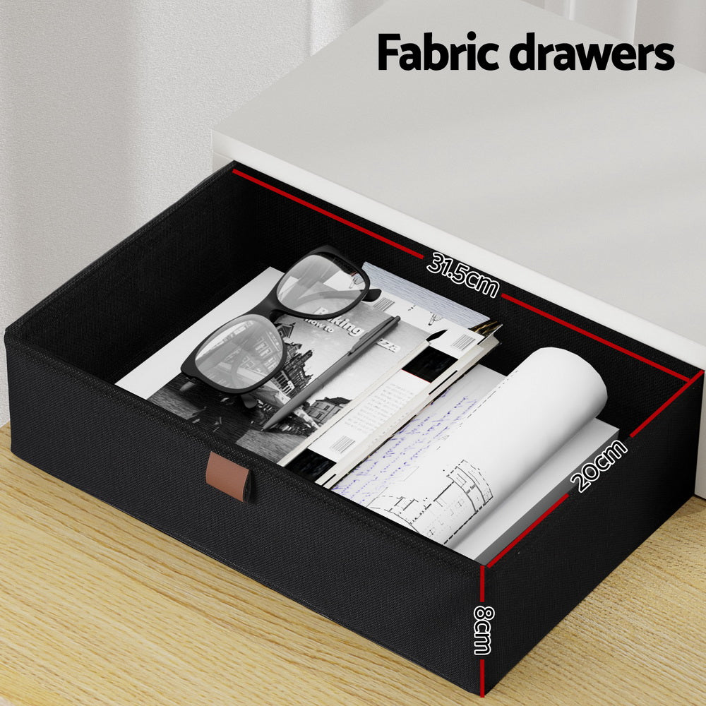 Desks: Artiss Standing Desk Desktop Storage Rack Shelf Removable Bookshelf Drawer 120cm