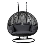 Hammocks & Accessories: Gardeon Outdoor Swing Chair Hanging Rattan Patio Furniture Pod Stand Cushion 2 Seater