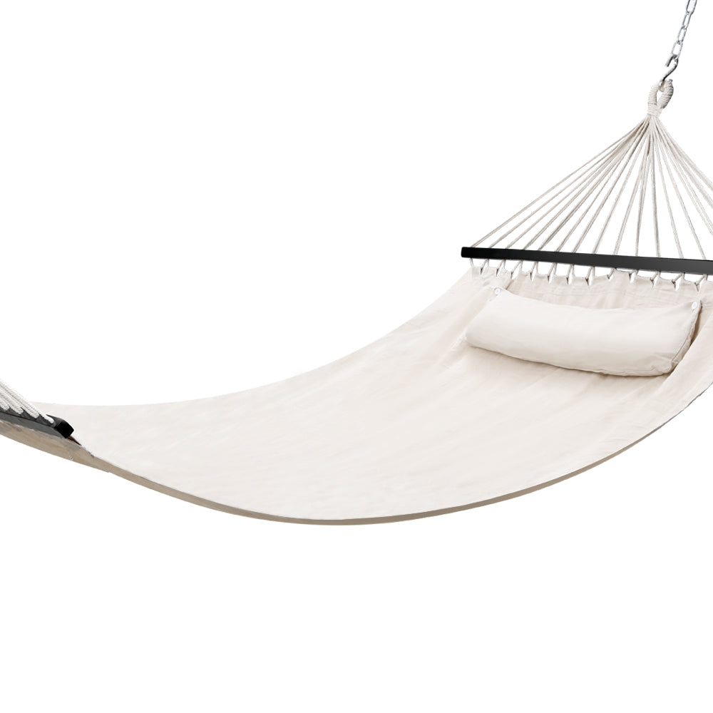 Outdoor Chairs: Gardeon Hammock Bed Outdoor Camping Portable Hanging Chair 2 Person Piillow