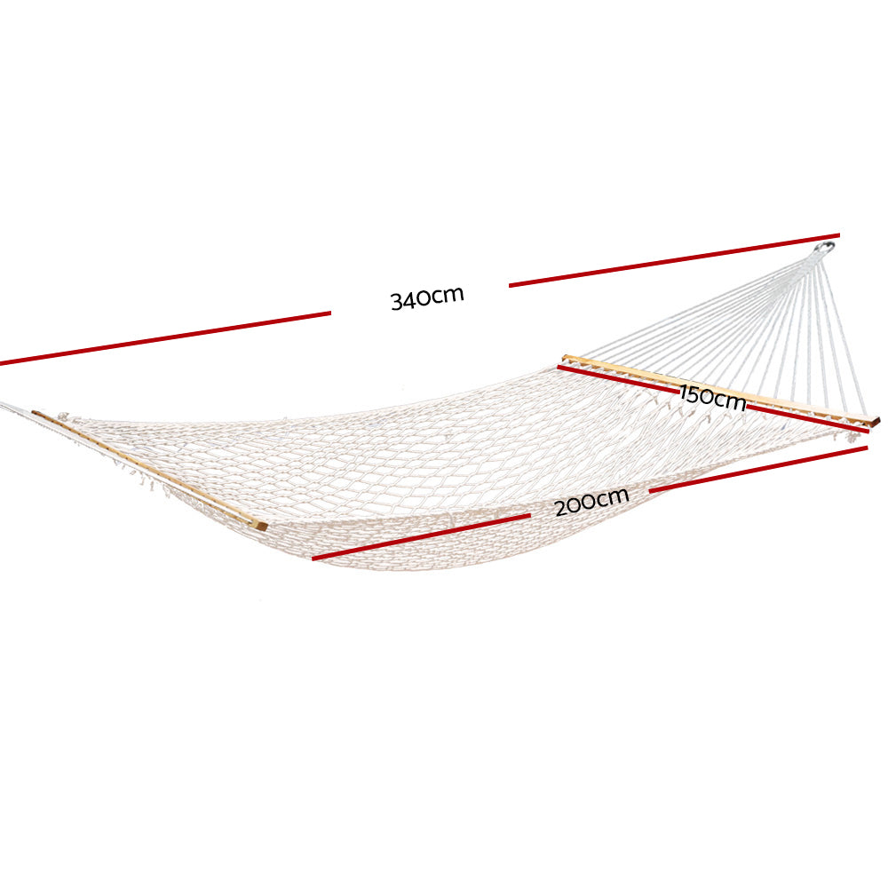 Hammocks & Accessories: Gardeon Hammock Bed Outdoor Chair Camping Hanging Hammocks Mesh 2 Person