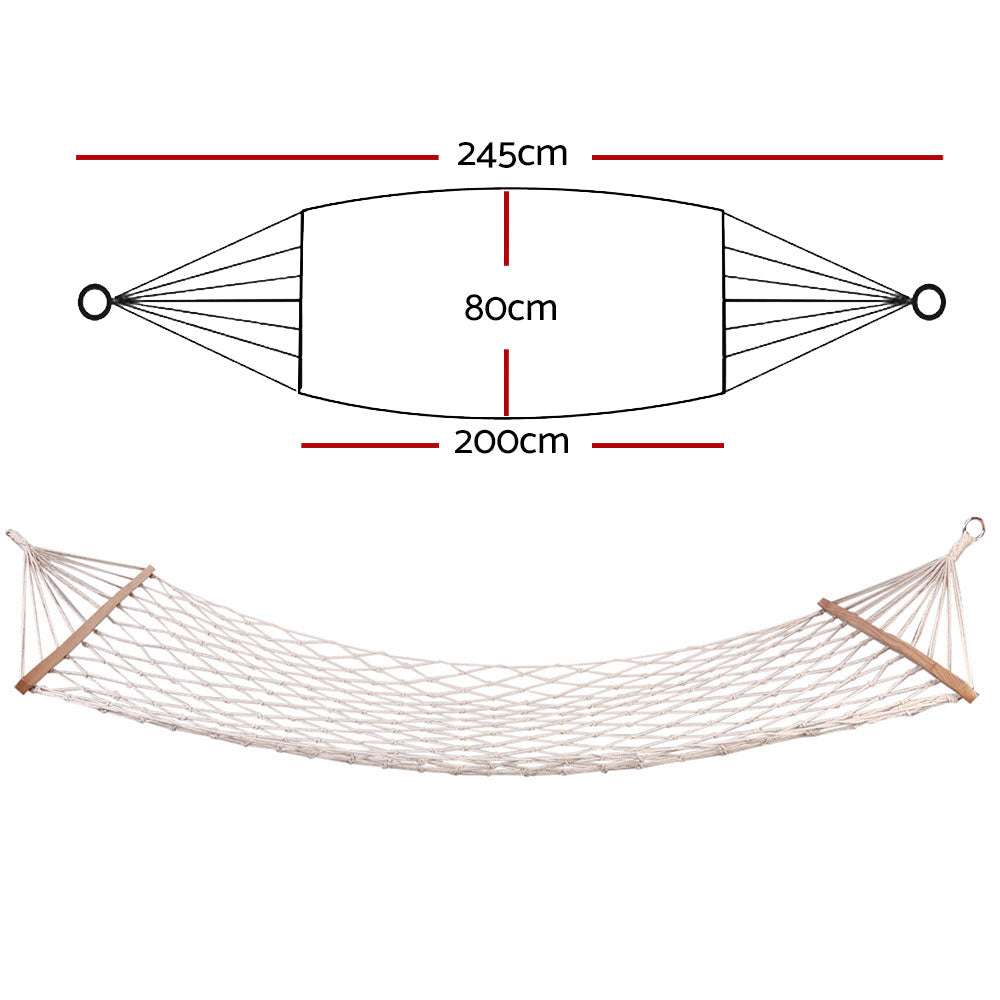 Hammocks & Accessories: Gardeon Hammock Bed Outdoor Chair Camping Hammocks Hanging Mesh