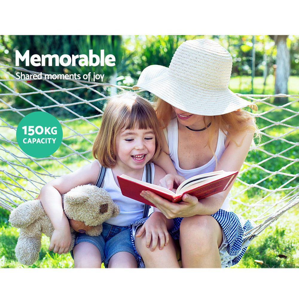 Hammocks & Accessories: Gardeon Hammock Bed Outdoor Chair Camping Hammocks Hanging Mesh