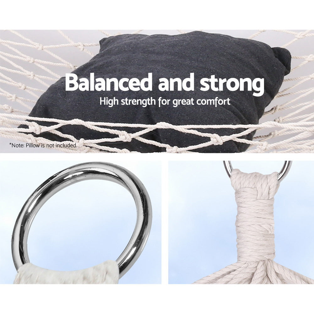Hammocks & Accessories: Gardeon Hammock Bed Outdoor Chair Camping Hammocks Hanging Mesh