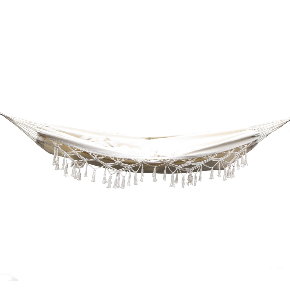 Hammocks & Accessories: Gardeon Hammock Bed Rope Tassel Outdoor Hammocks Chair Camping