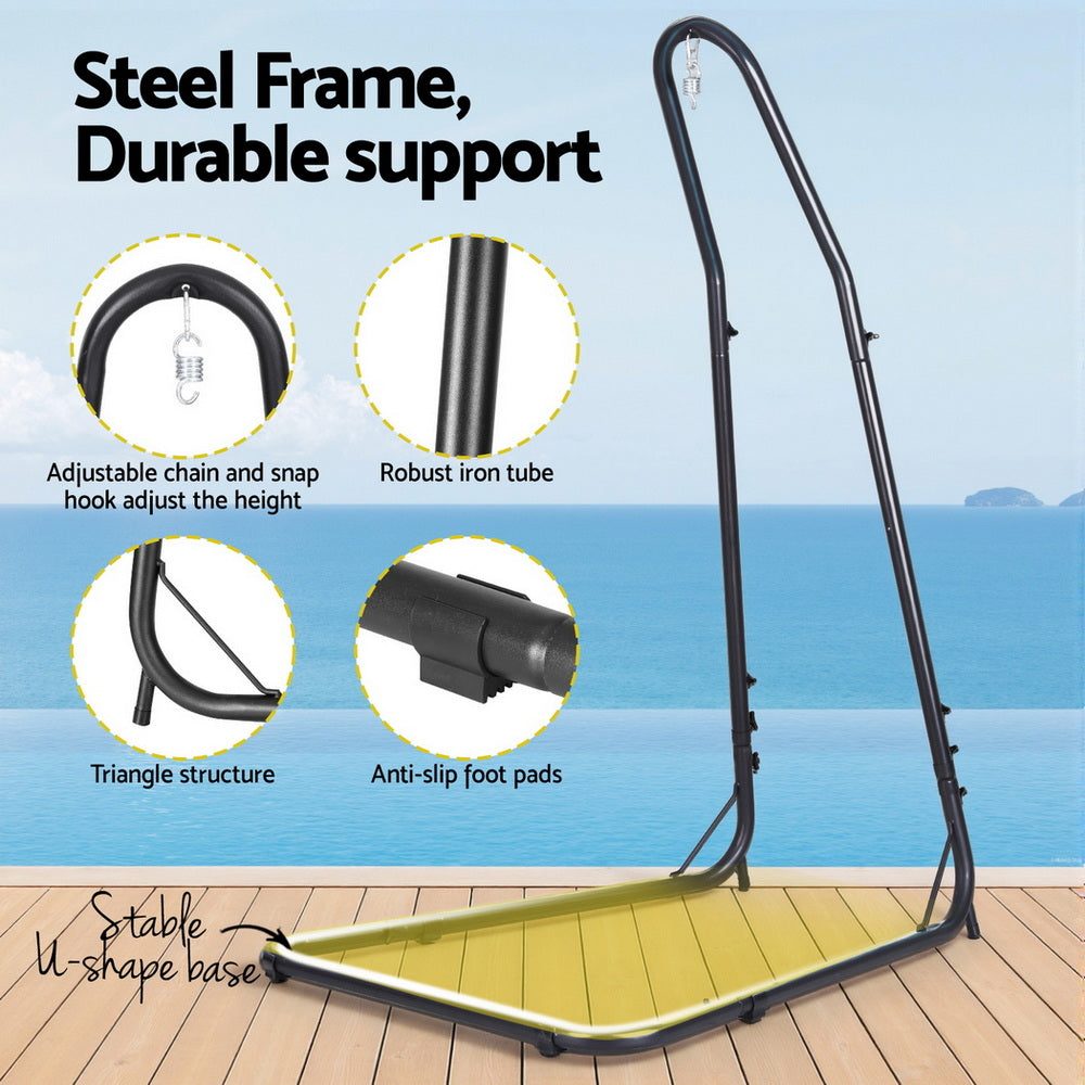 Gardeon Hammock Chair with Heavy Duty Steel Stand