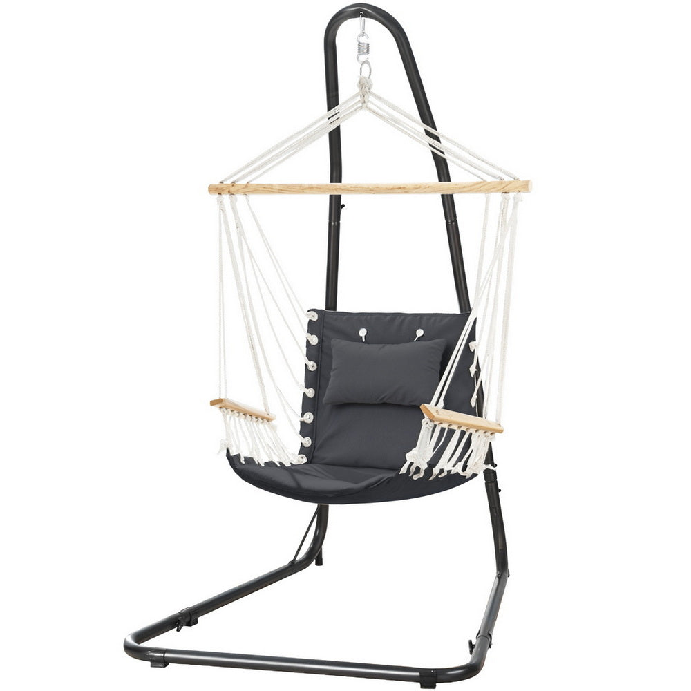 Hammocks & Accessories: Gardeon Hammock Chair with Heavy Duty Steel Stand