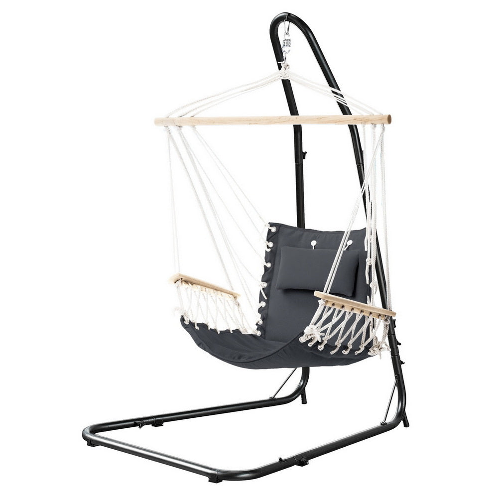 Hammocks & Accessories: Gardeon Hammock Chair with Heavy Duty Steel Stand